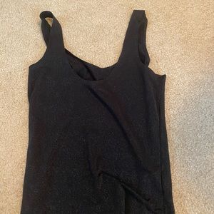 Black sparkly body suit